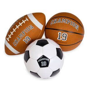 Champion Inflatable Multipack, Football, Soccer, and Basketball, NWT